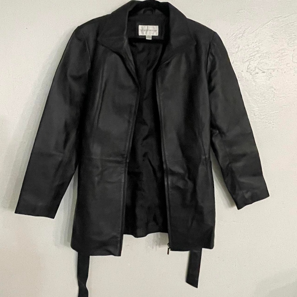 Vintage 80's 90's Y2K Worthington Jacket Black Leather